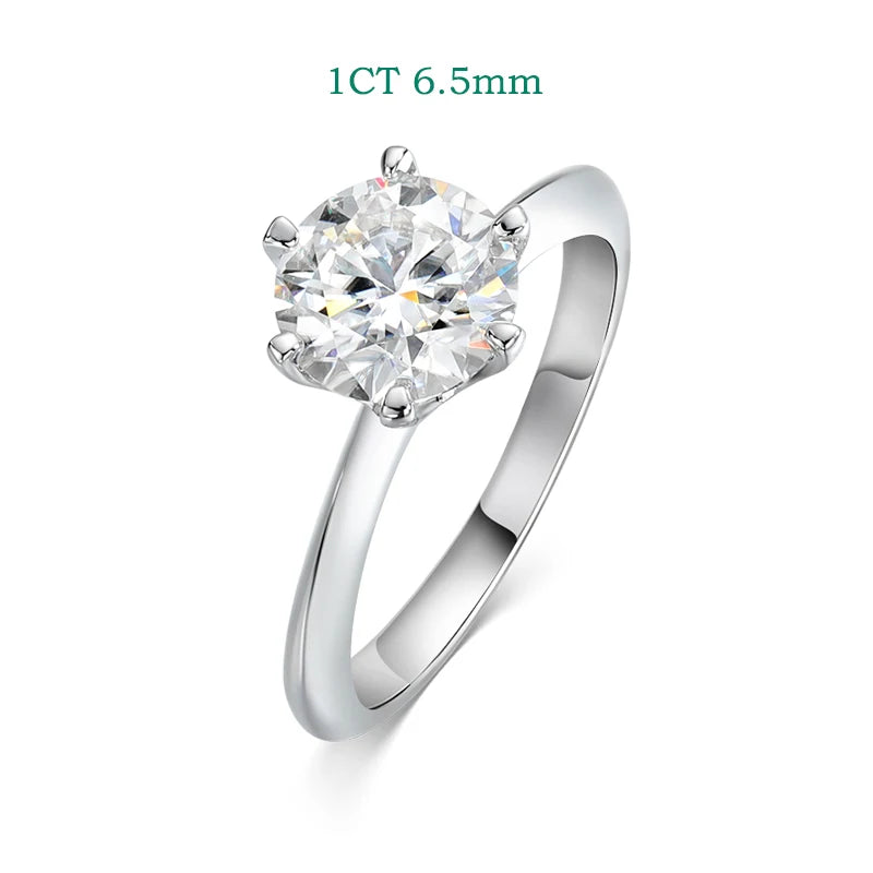 Smyoue 0.23-2.23CTTW Full Moissanite Wedding Rings for Women Sets Couple Rings 100% 925 Sterling Silver Top Quality Jewelry