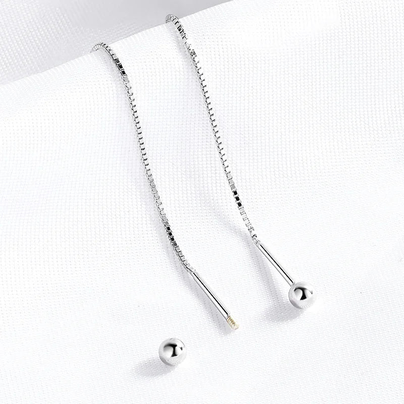 Smyoue 0.8ct Test Passed Moissanite Earring Luxury Design Anti-lost Simulated Diamond Drop Earrings 925 Silver Plated Platinum