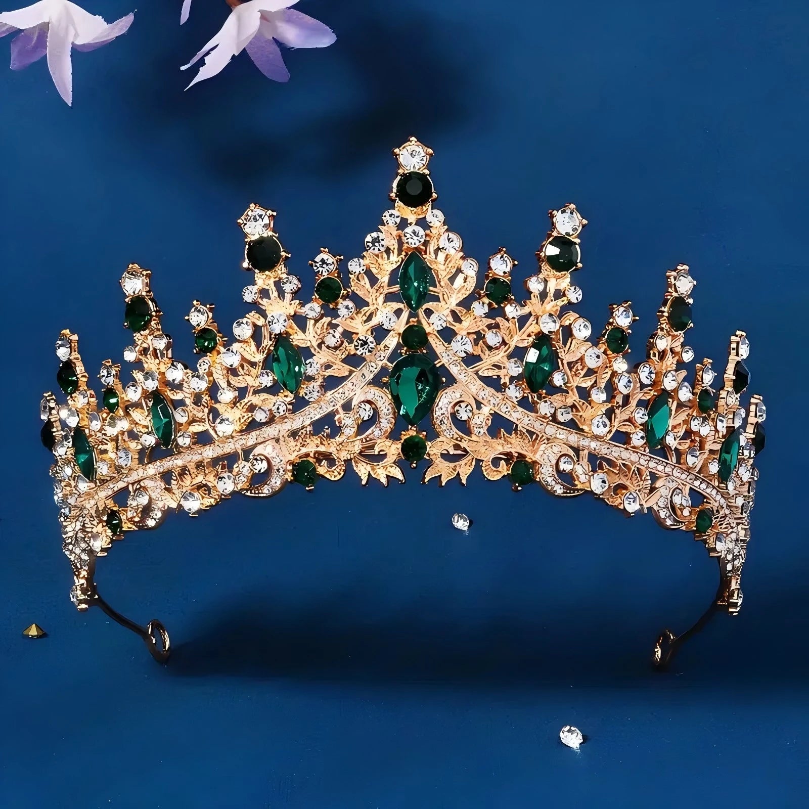 1pc Luxury Jewelry Hair Accessories Exquisite Rhinestone Tiaras for Party Weddings Photography Props Perfect Gift Women's Crown